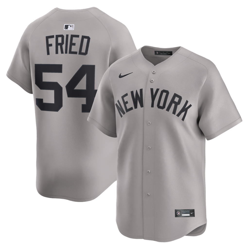 New York Yankees Max Fried | Nike Gray Road Limited Player Jersey