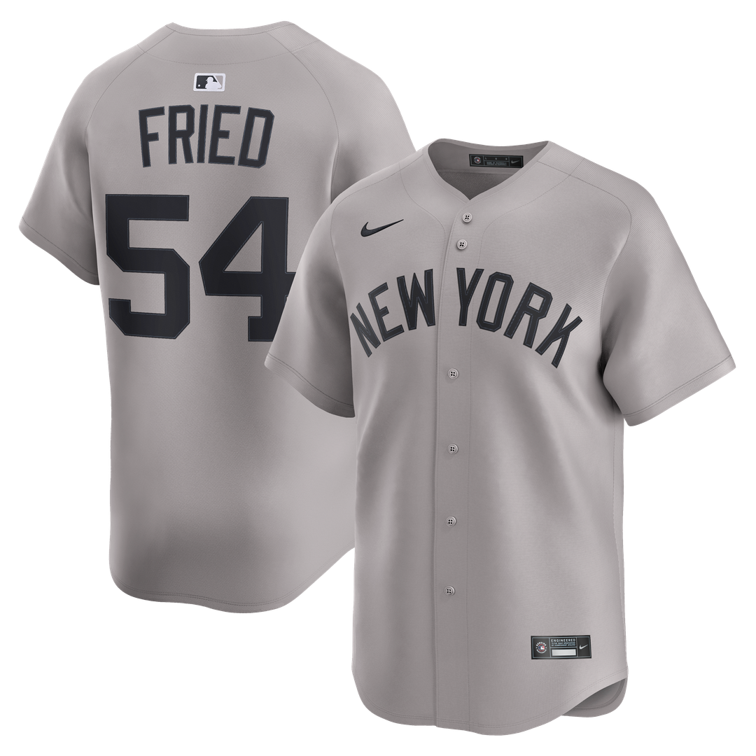 New York Yankees Max Fried | Nike Gray Road Limited Player Jersey