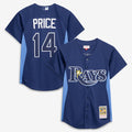Tampa Bay Rays David Price | Mitchell & Ness Blue Authentic Batting Practice Jersey