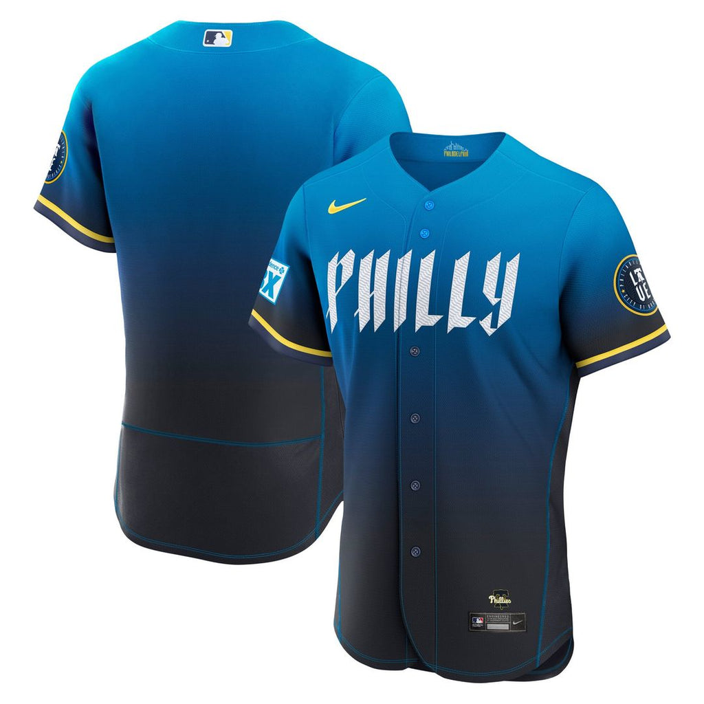 Philadelphia Phillies | Nike Navy City Connect Authentic Sponsor Patch Jersey