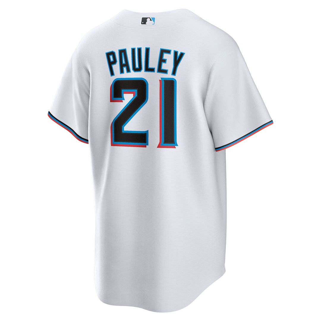 Miami Marlins Graham Pauley | Nike White Home Replica Jersey