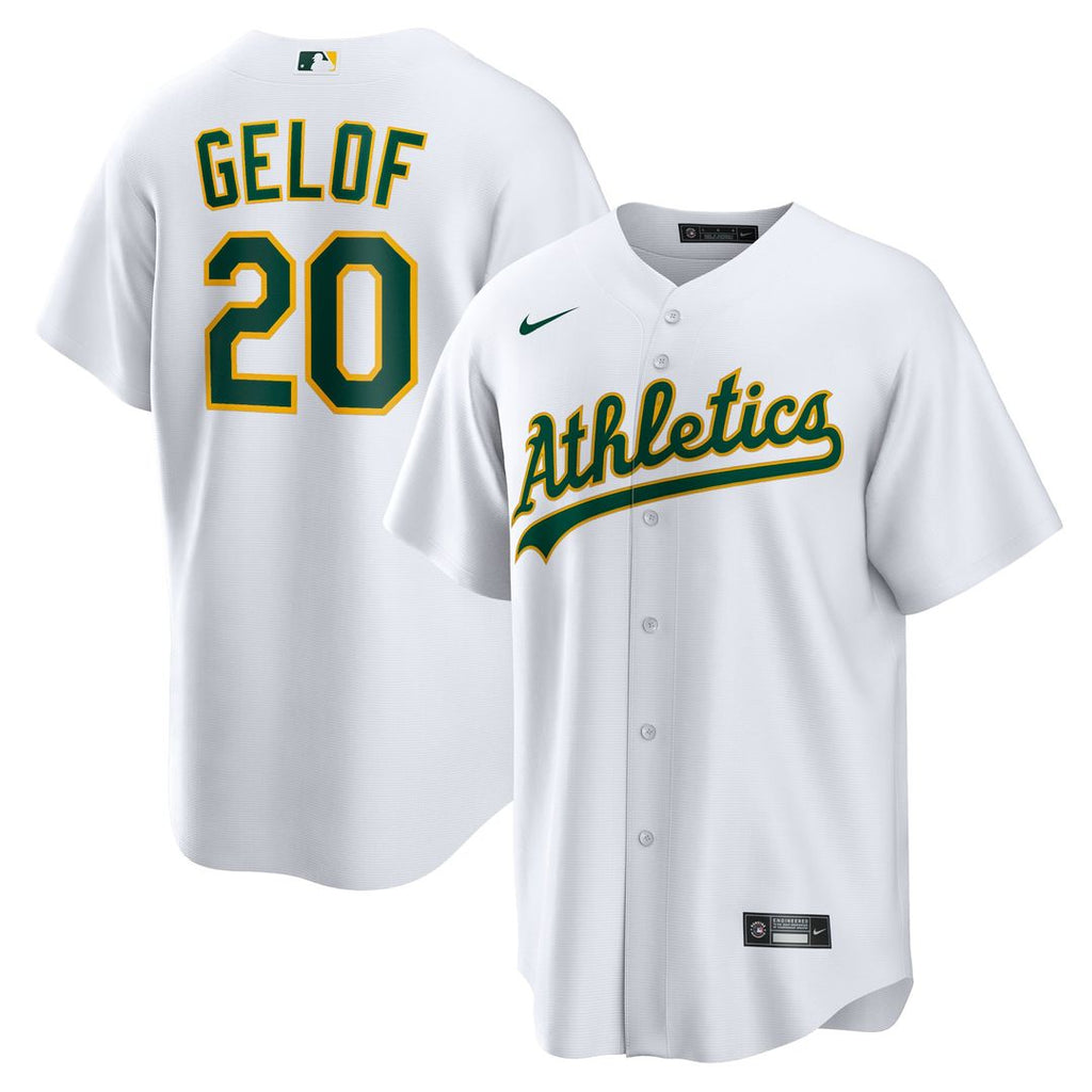 Athletics Zack Gelof | Nike White Home Replica Jersey