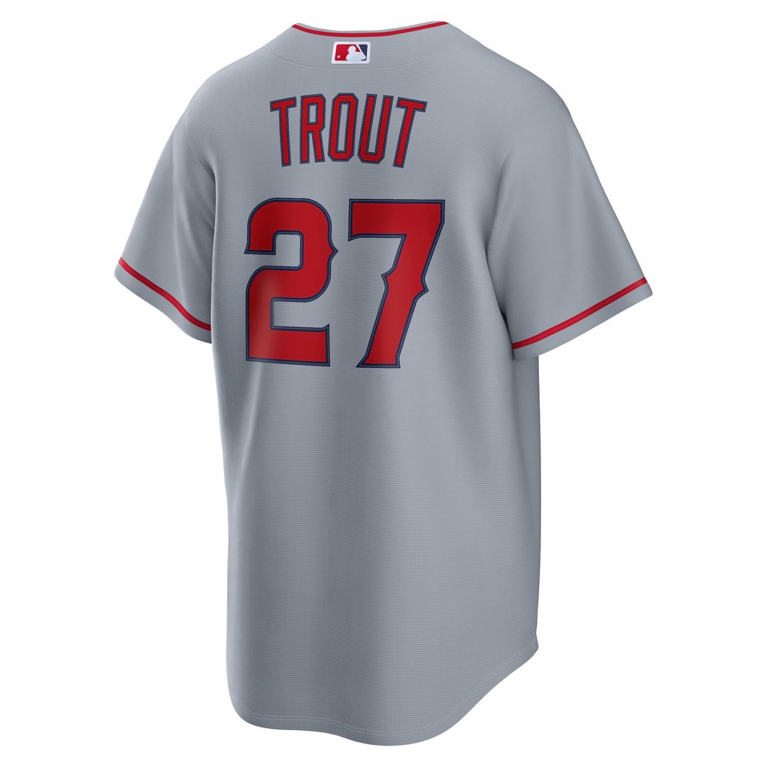 Los Angeles Angels Mike Trout | Nike Gray Road Replica Jersey