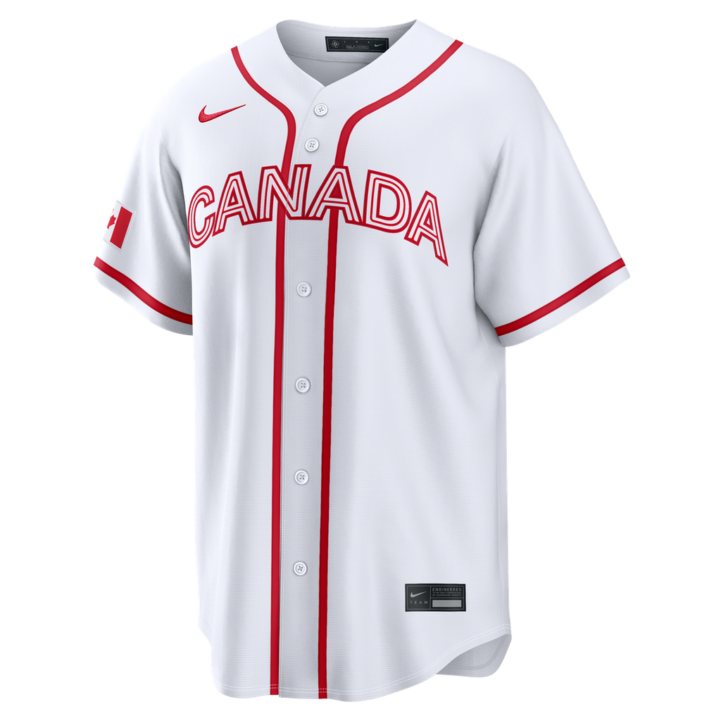Canada Baseball Josh Naylor | Nike White 2026 World Baseball Classic Home Stadium Jersey