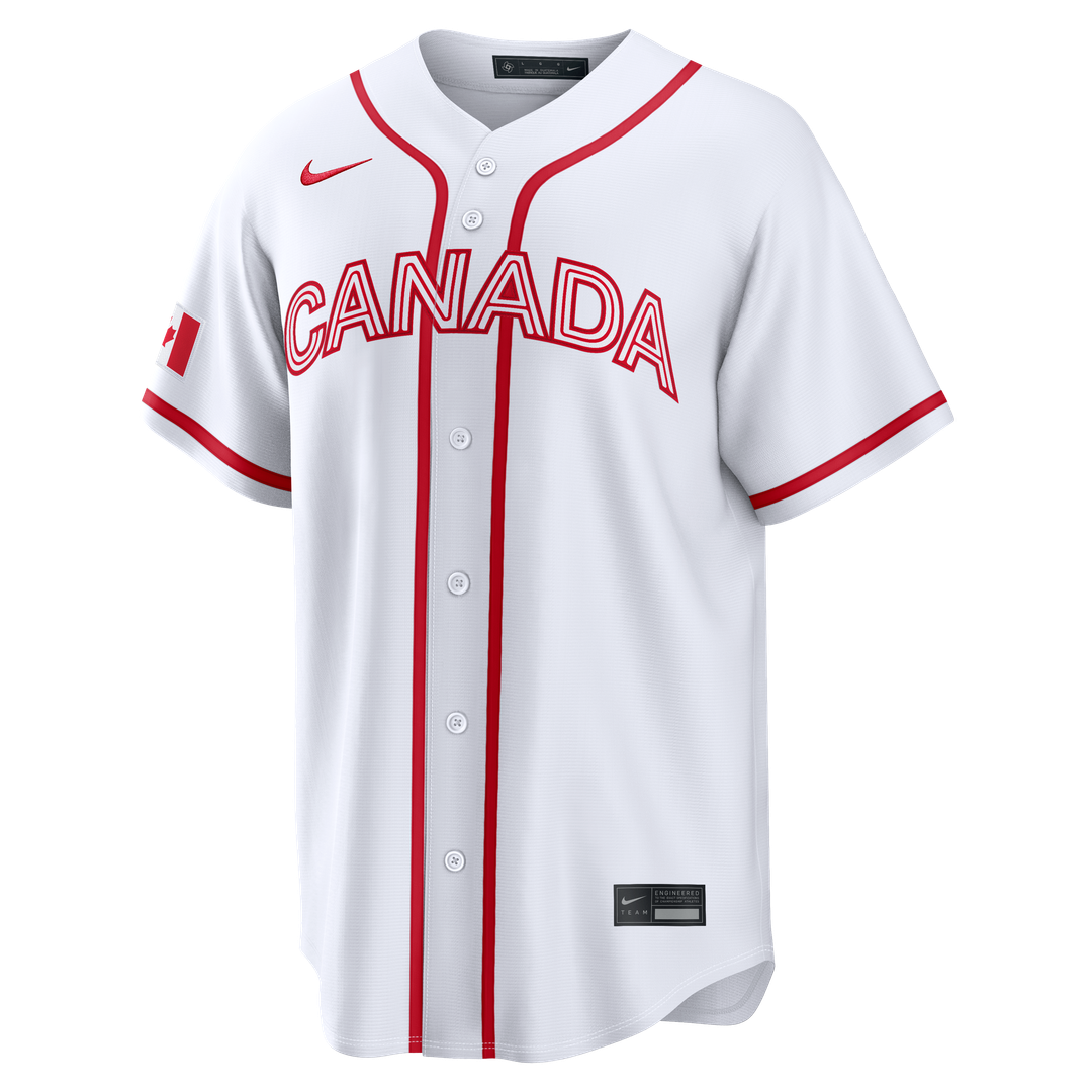 Canada Baseball Josh Naylor | Nike White 2026 World Baseball Classic Home Stadium Jersey