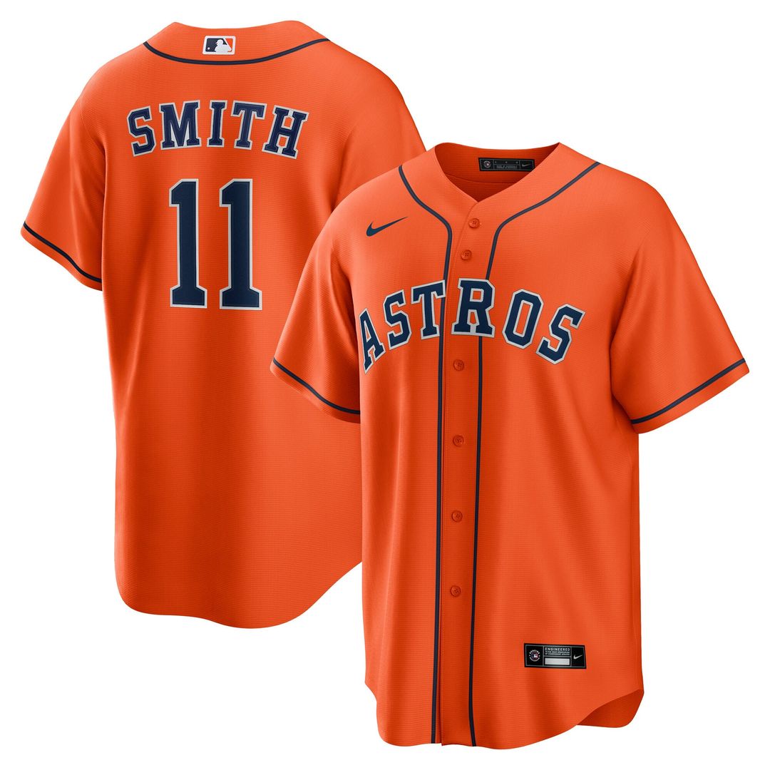 Houston Astros Cam Smith | Nike Orange Alternate Replica Jersey