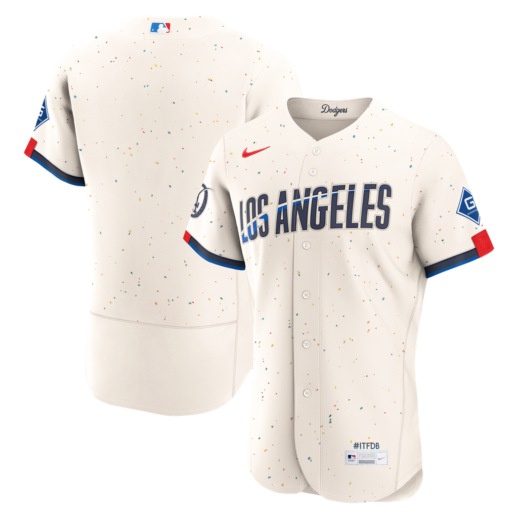 Los Angeles Dodgers | Nike Cream City Connect Authentic Sponsor Patch Jersey
