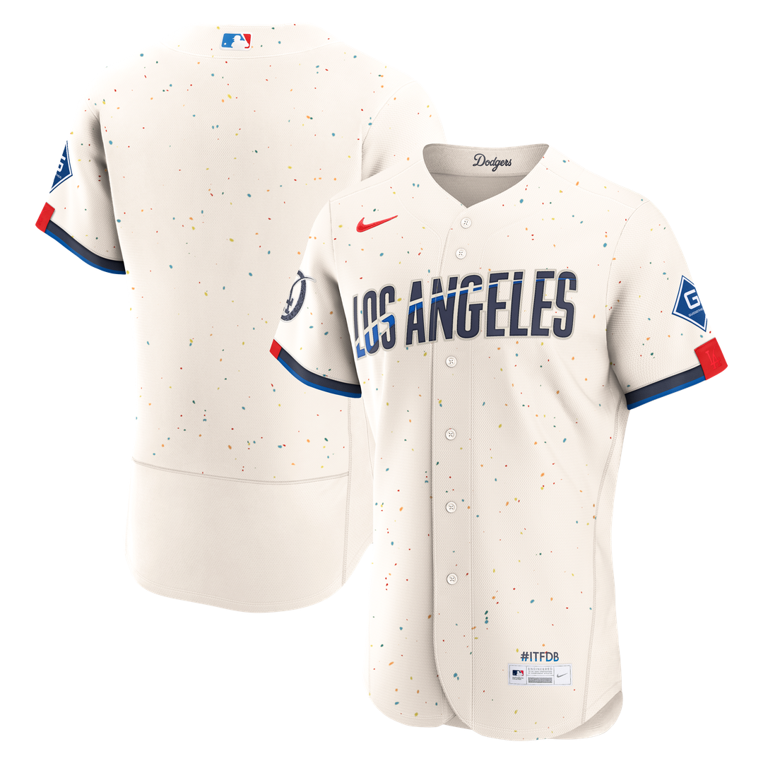 Los Angeles Dodgers | Nike Cream City Connect Authentic Sponsor Patch Jersey