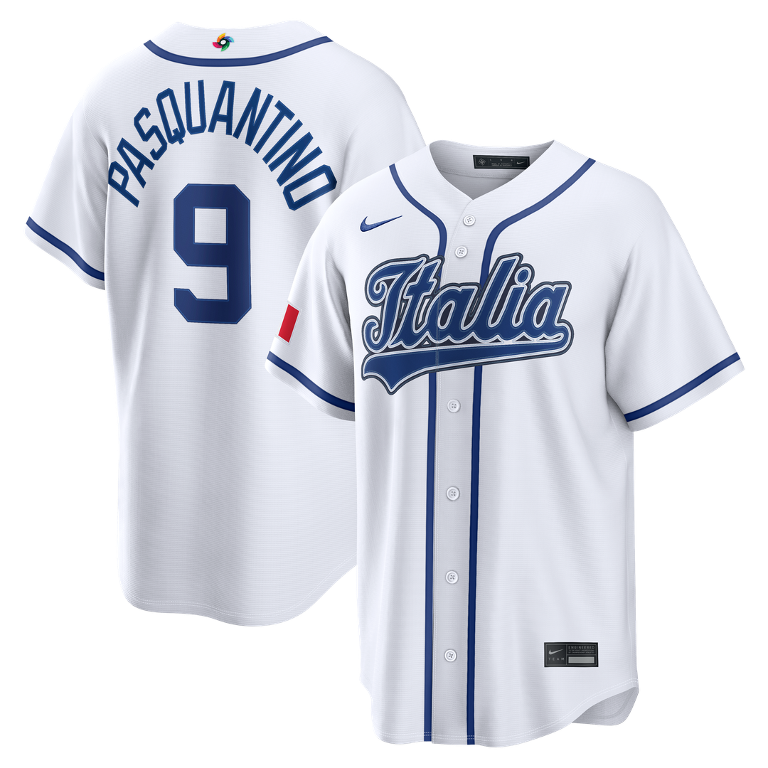 Italy Baseball Vinnie Pasquantino | Nike White 2026 World Baseball Classic Home Stadium Jersey
