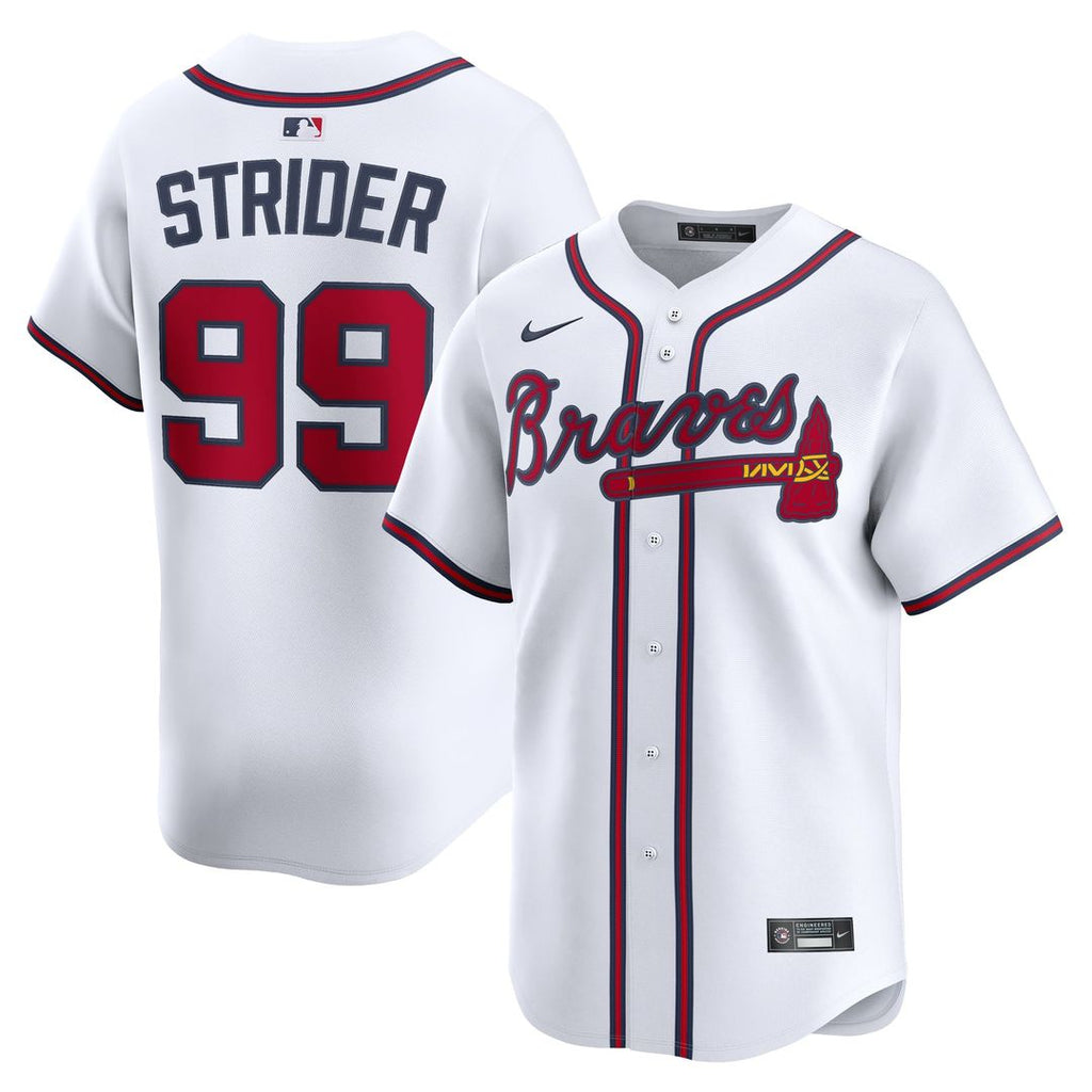 Atlanta Braves Spencer Strider | Nike White Home Limited Player Jersey