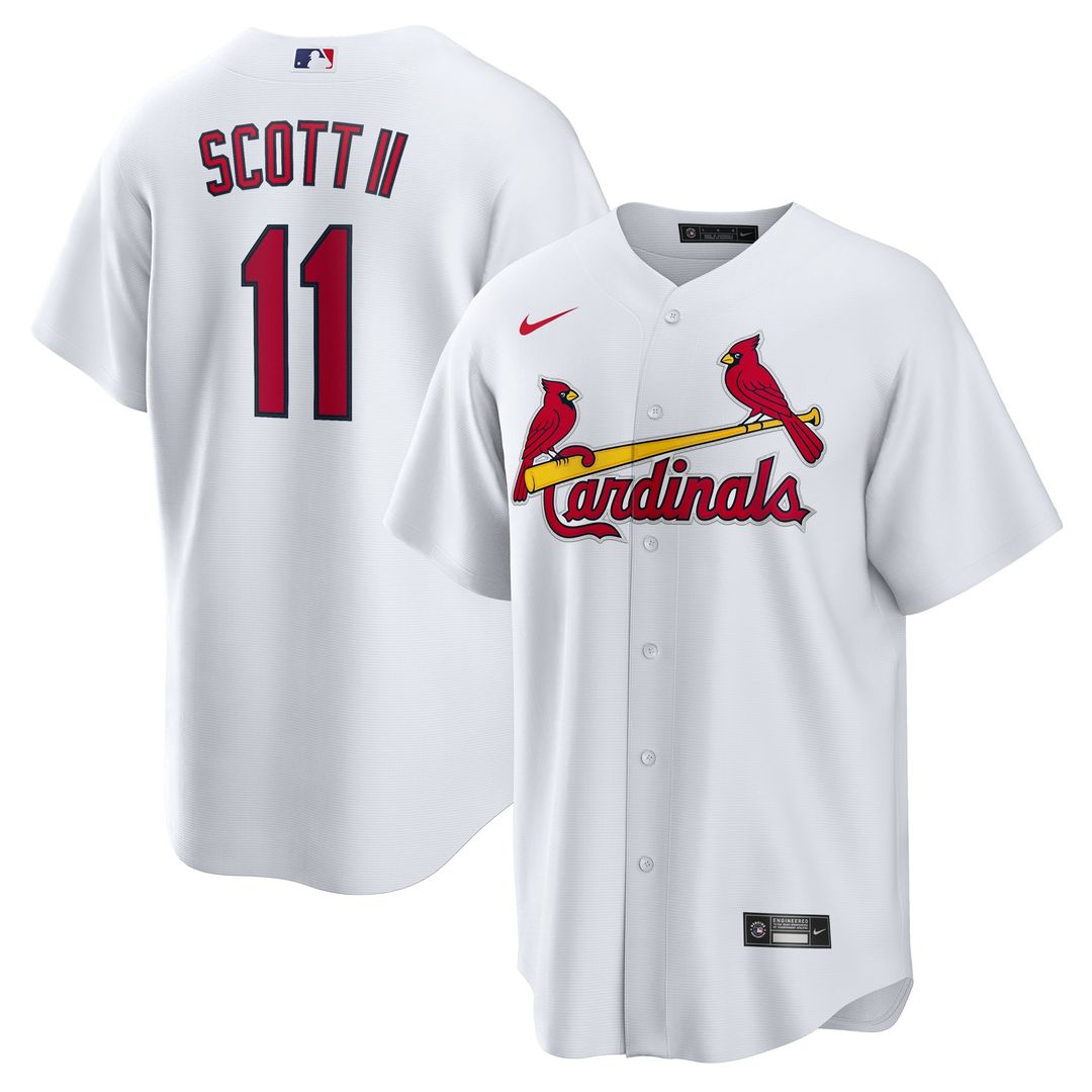 St. Louis Cardinals Victor Scott II | Nike White Home Replica Jersey