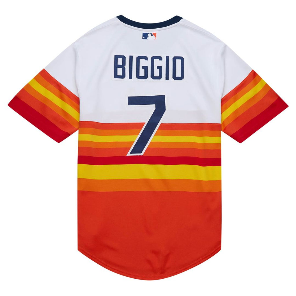 Houston Astros Craig Biggio | Mitchell & Ness White 2004 Cooperstown Collection Authentic Throwback Jersey