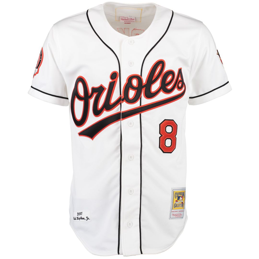 Baltimore Orioles Cal Ripken | Mitchell & Ness White Home Authentic Jersey