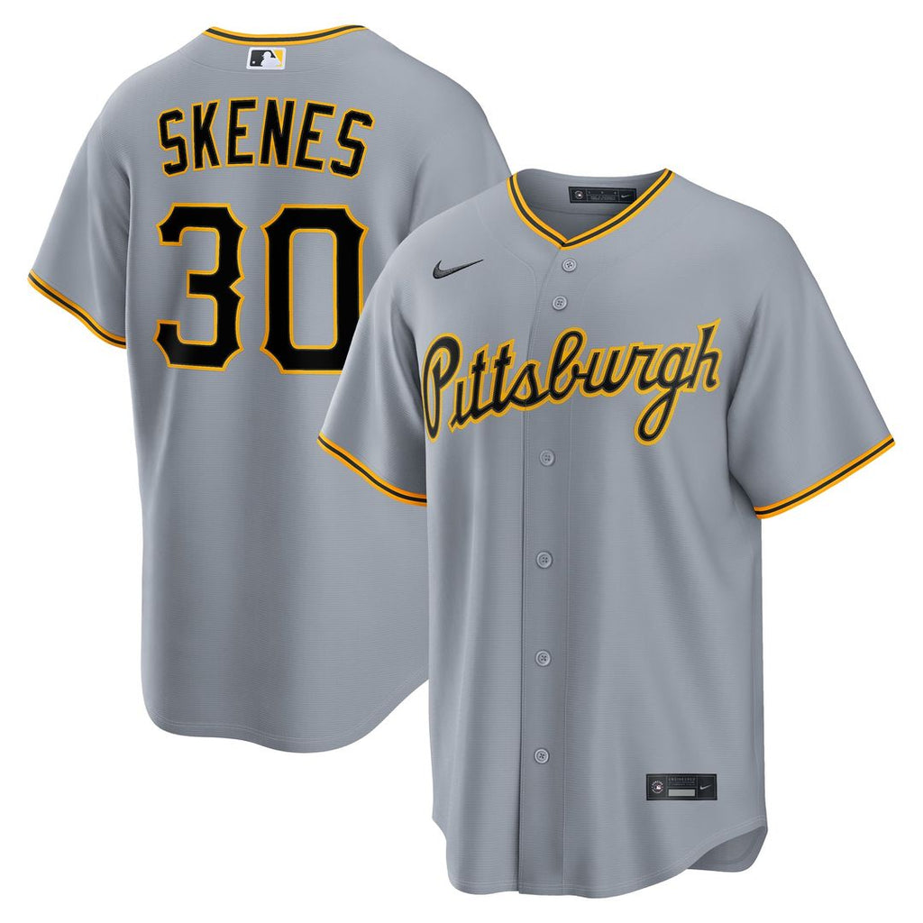 Pittsburgh Pirates Paul Skenes | Nike Gray Road Replica Jersey
