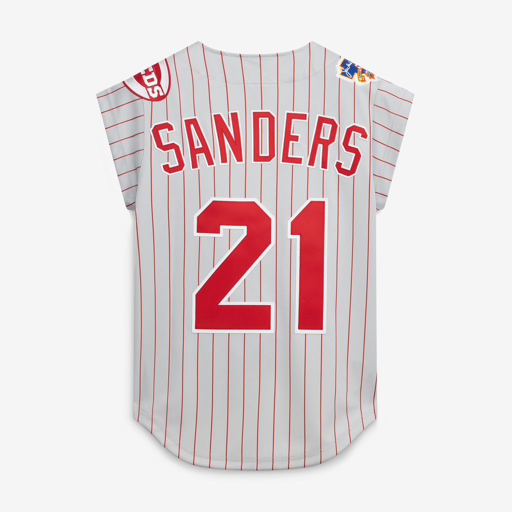 Cincinnati Reds Deion Sanders | Mitchell & Ness Gray 1997 Authentic Jersey