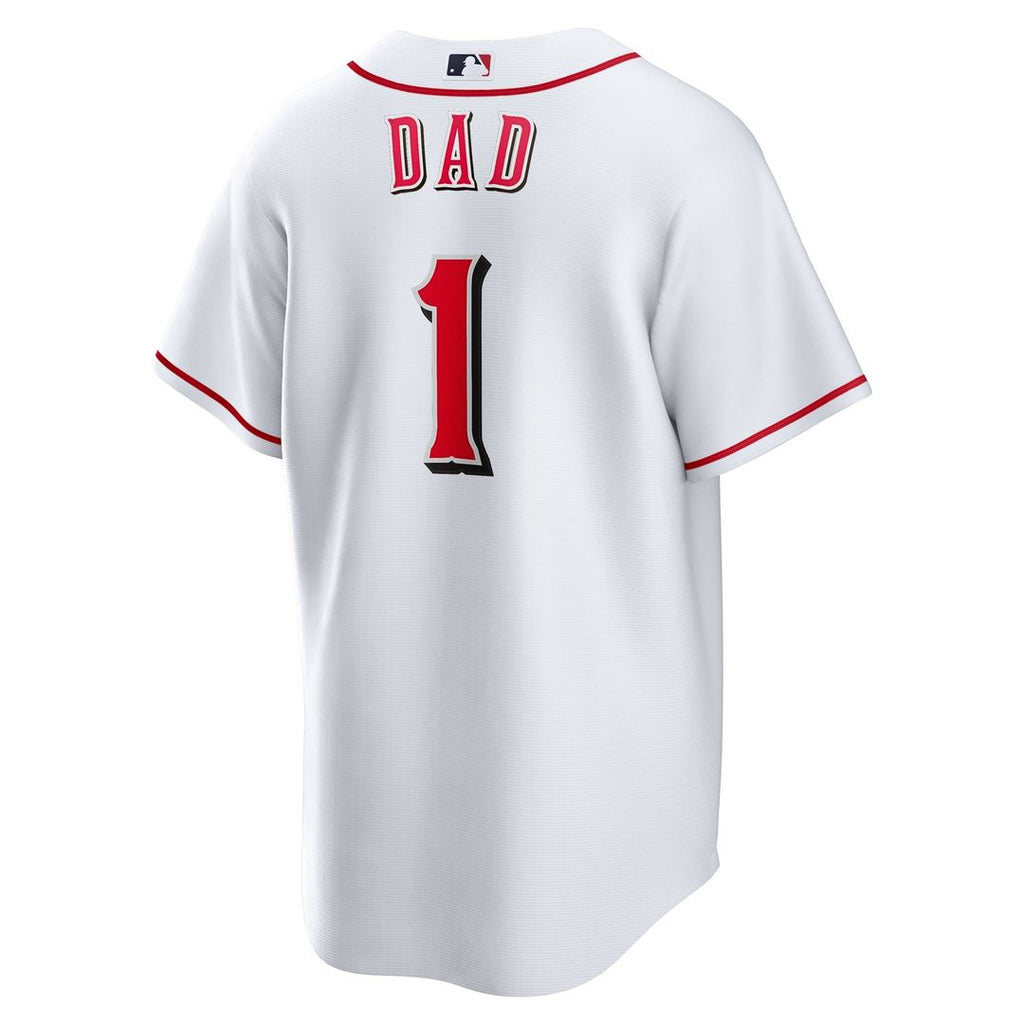 Cincinnati Reds | Nike White #1 Dad Home Replica Jersey