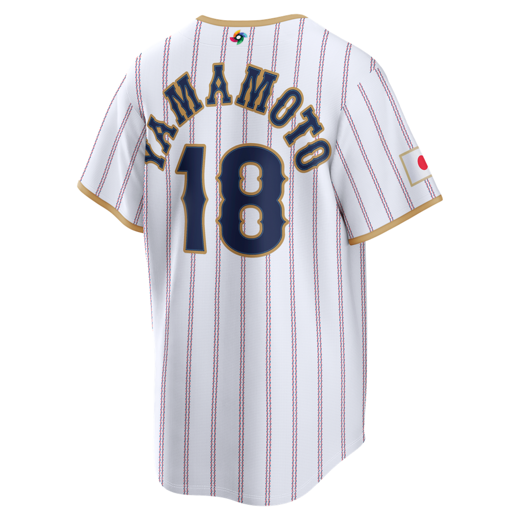 Japan Baseball Yoshinobu Yamamoto | Nike White 2026 World Baseball Classic Home Stadium Jersey