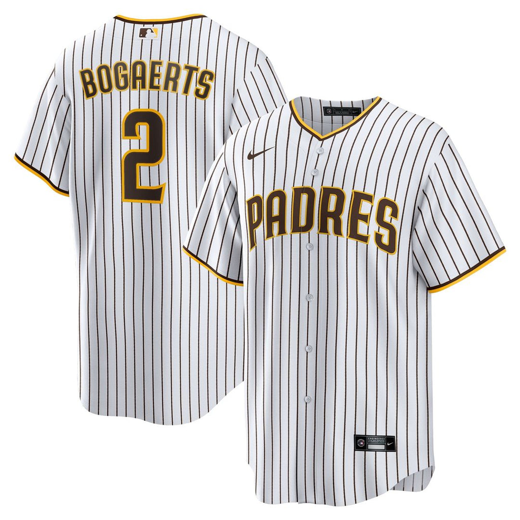 San Diego Padres Xander Bogaerts | Nike White/Brown Home Official Replica Player Jersey