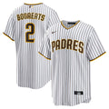 San Diego Padres Xander Bogaerts | Nike White/Brown Home Official Replica Player Jersey