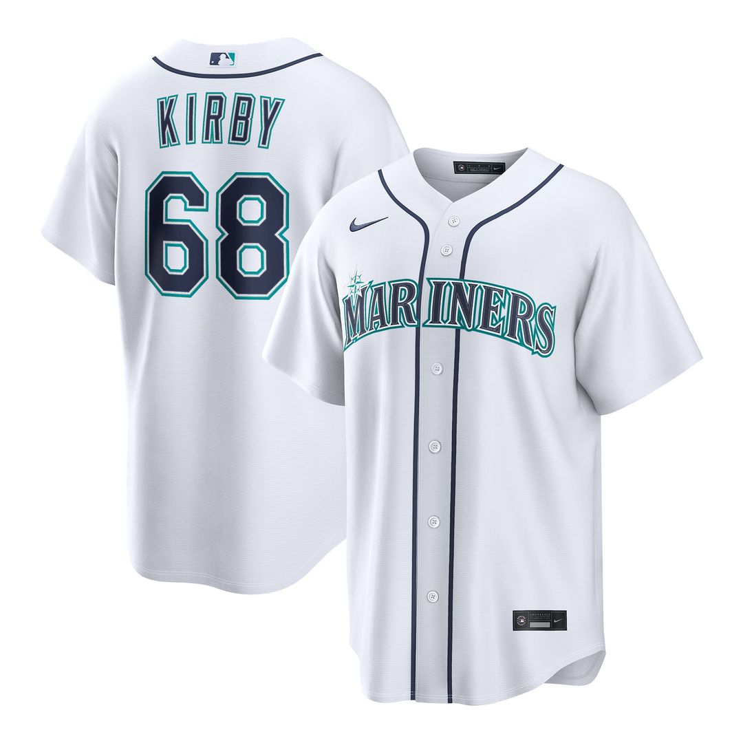 Seattle Mariners George Kirby | Nike White Home Replica Jersey