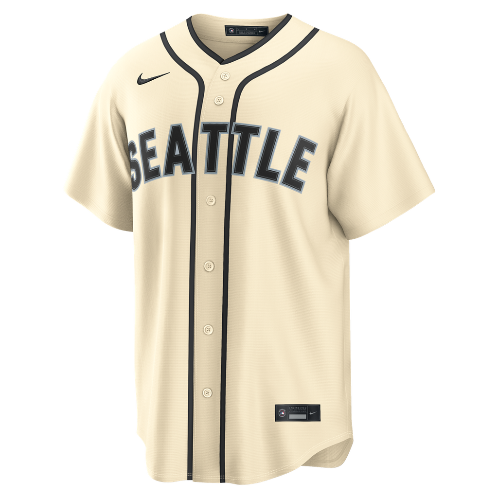 Seattle Mariners Cal Raleigh | Nike Cream Alternate Replica Jersey