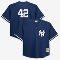New York Yankees Mariano Rivera | Mitchell & Ness Navy Cooperstown Collection Big & Tall Mesh Batting Practice Jersey