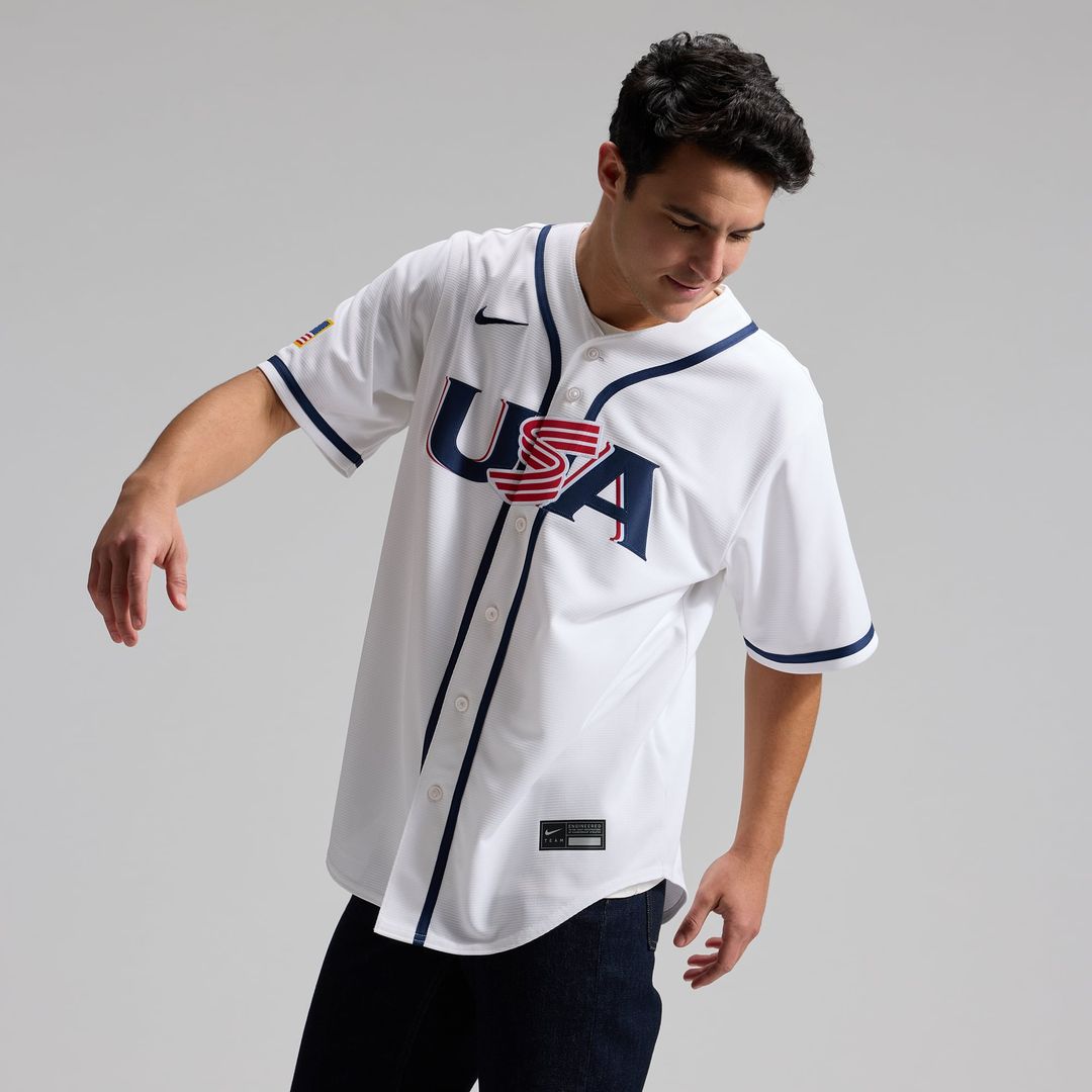 USA Baseball Aaron Judge | Nike White 2026 World Baseball Classic Home Stadium Jersey