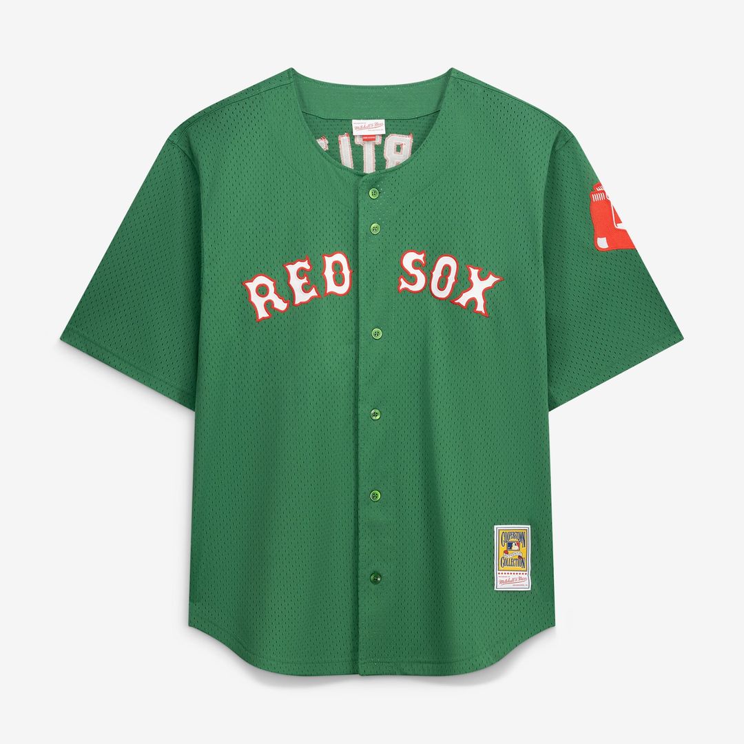 Boston Red Sox David Ortiz | Mitchell & Ness Red Big & Tall Cooperstown Mesh Batting Practice Jersey