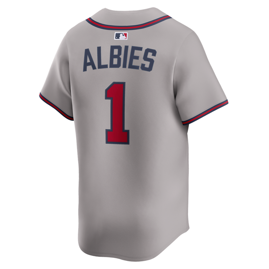 Atlanta Braves Ozzie Albies | Nike Gray Road Limited Player Jersey