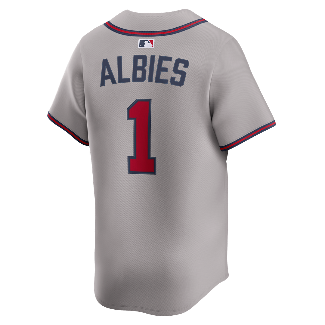 Atlanta Braves Ozzie Albies | Nike Gray Road Limited Player Jersey