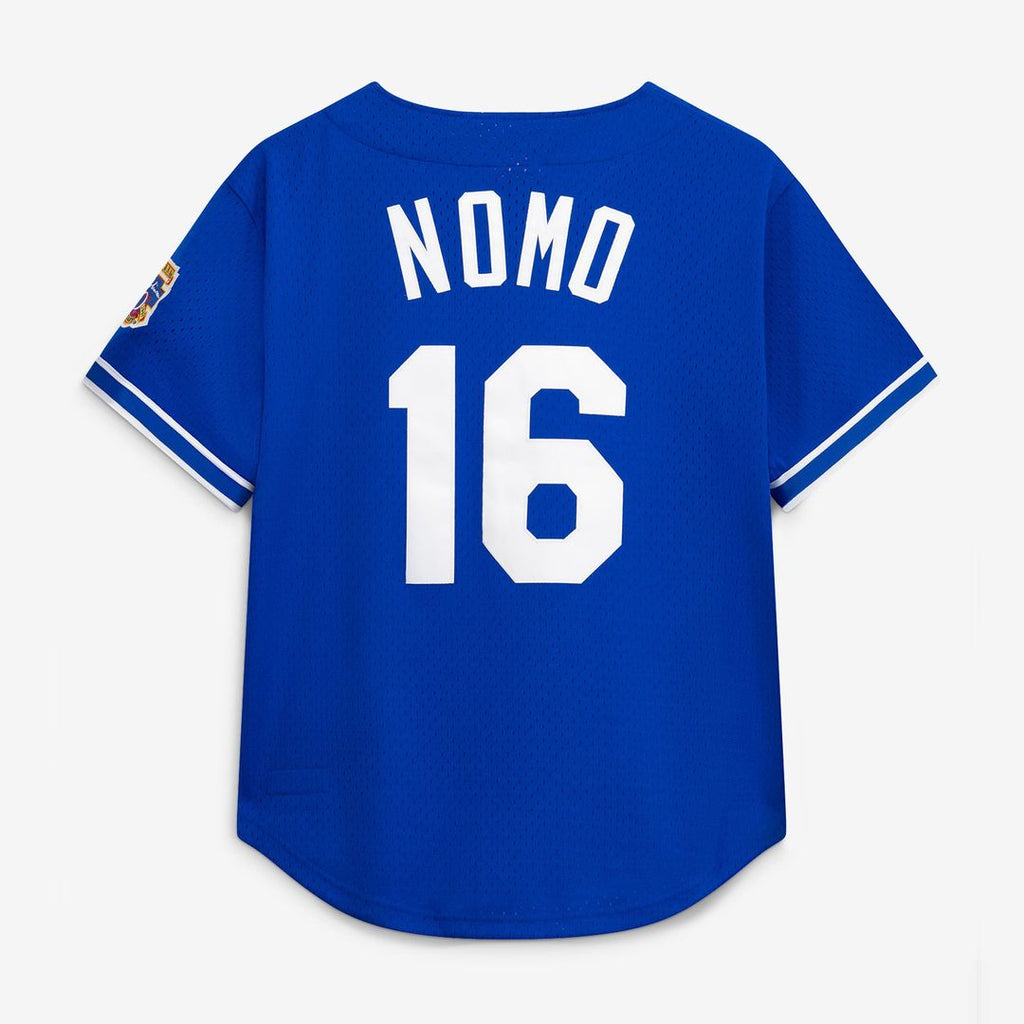 Los Angeles Dodgers Hideo Nomo | Mitchell & Ness Royal Big & Tall Cooperstown Collection Mesh Batting Practice Jersey