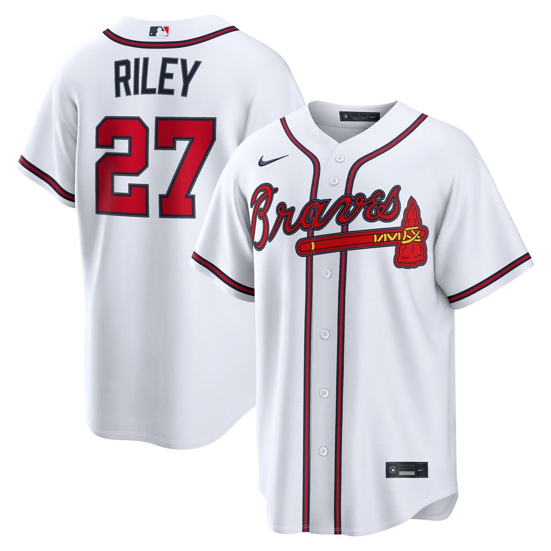 Atlanta Braves Austin Riley | Nike Navy Alternate Replica Jersey