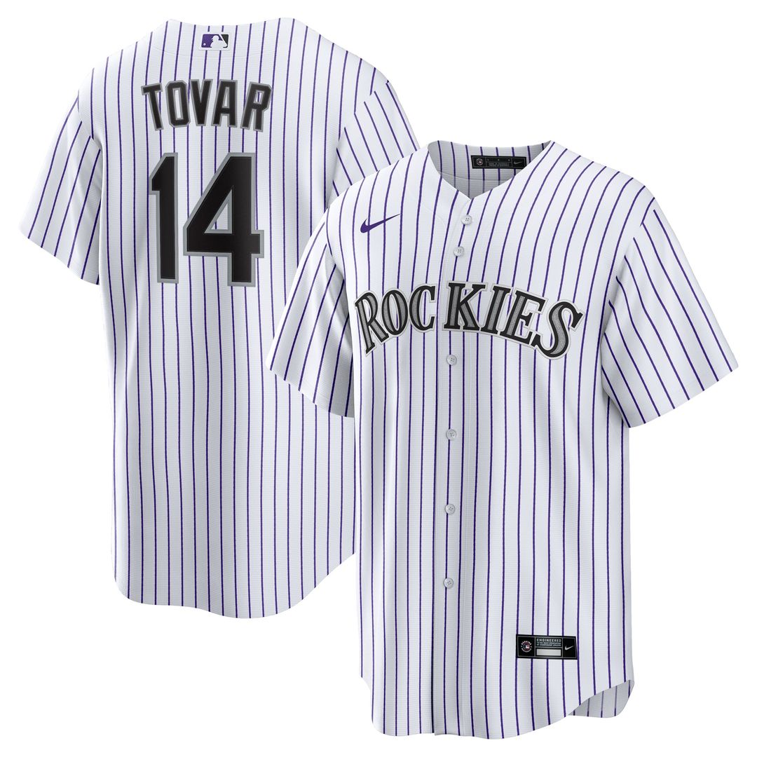 Colorado Rockies Ezequiel Tovar | Nike White Home Replica Jersey