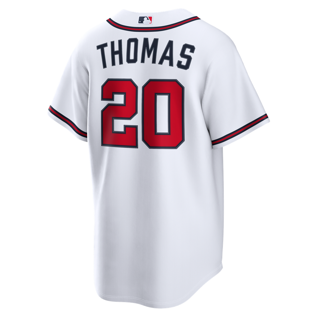 Atlanta Braves Lane Thomas | Nike White Home Replica Jersey