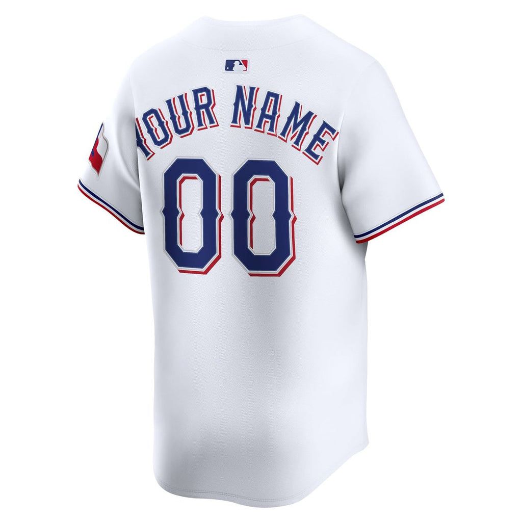 Texas Rangers | Nike White Home Limited Custom Jersey