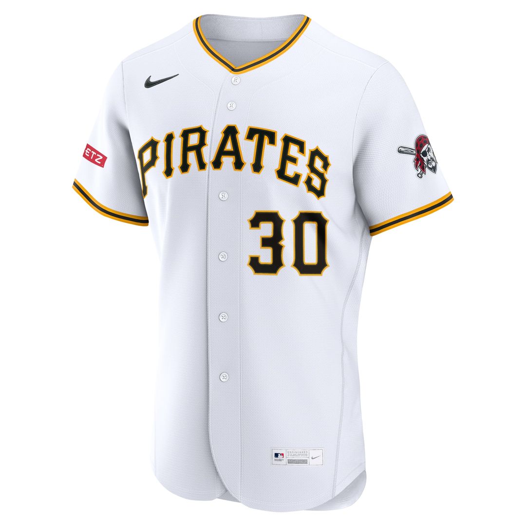 Pittsburgh Pirates Paul Skenes | Nike White Home Authentic Sponsor Patch Jersey