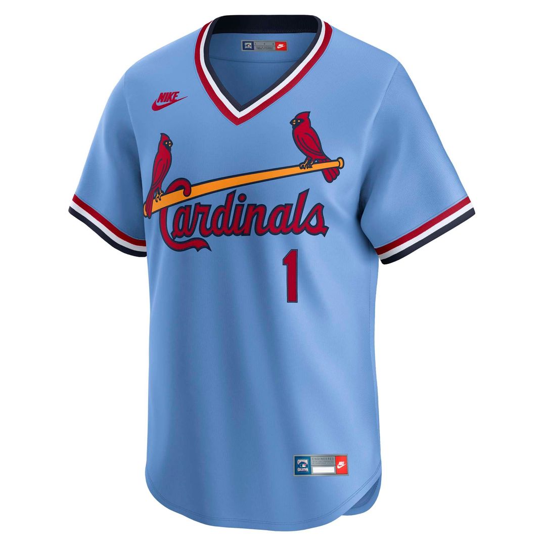 St. Louis Cardinals Ozzie Smith | Nike White Throwback Cooperstown Collection Limited Jersey