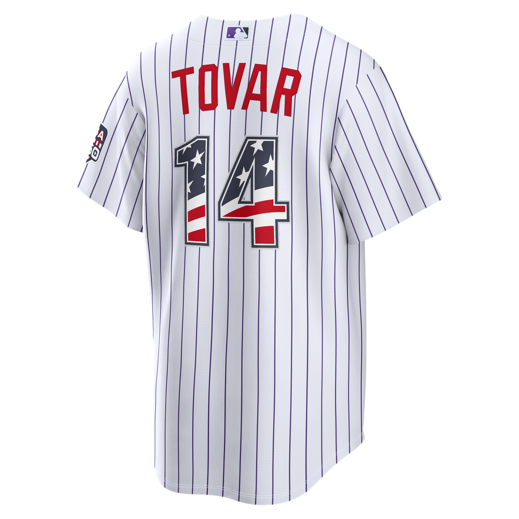 Fourth of July Colorado Rockies Ezequiel Tovar | Nike White USA 250 Stadium Jersey