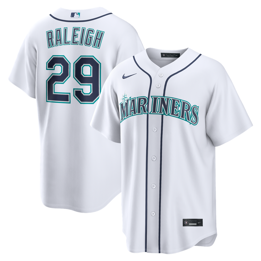 Seattle Mariners Cal Raleigh | Nike White Home Replica Jersey