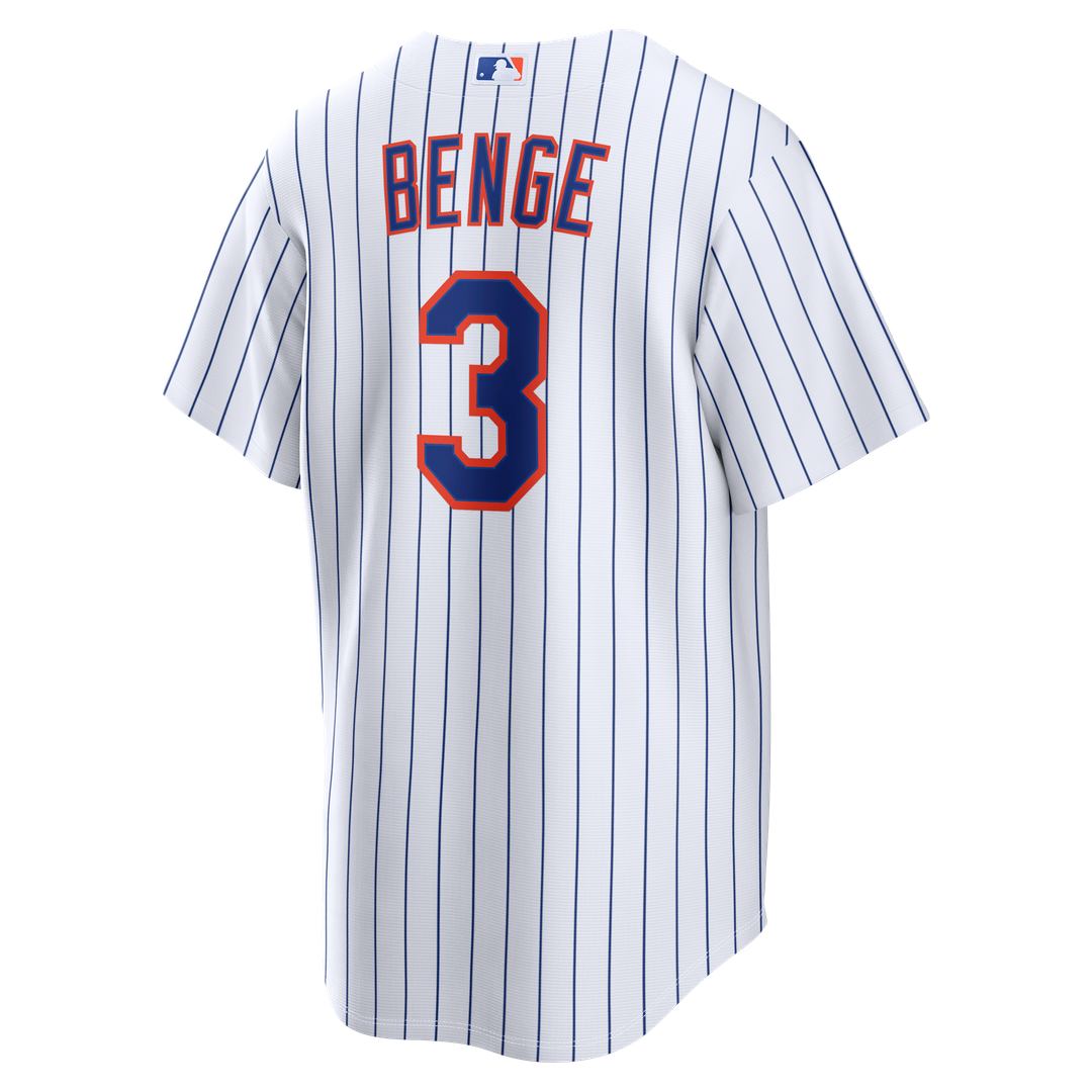 New York Mets Carson Benge | Nike White Home Replica Jersey