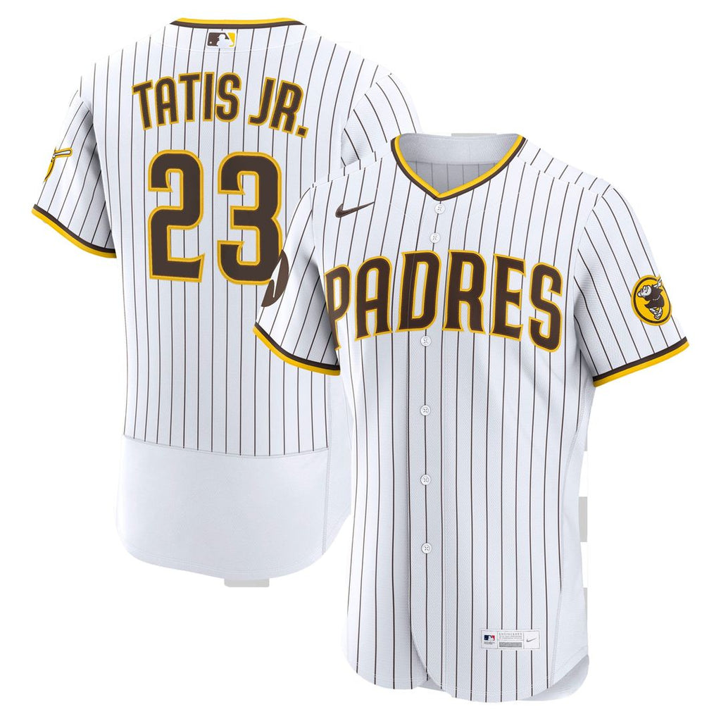 San Diego Padres Fernando Tatis Jr. | Nike White Home Authentic Sponsor Patch Jersey