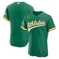 Athletics | Nike Green Alternate Sponsor Patch Authentic Jersey