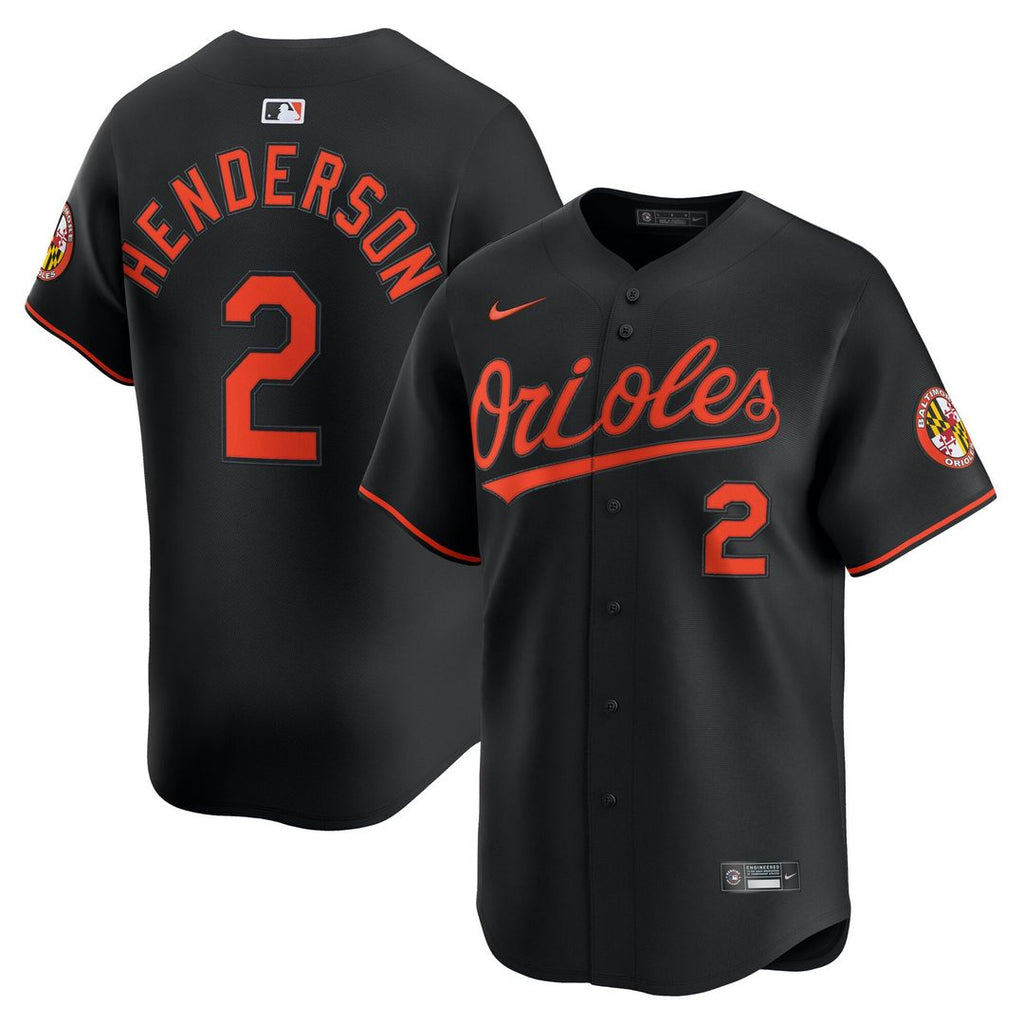 Baltimore Orioles Gunnar Henderson | Nike Black Alternate Limited Player Jersey