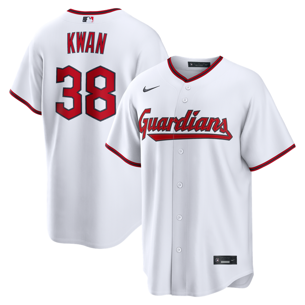Cleveland Guardians Steven Kwan | Nike White Home Replica Jersey
