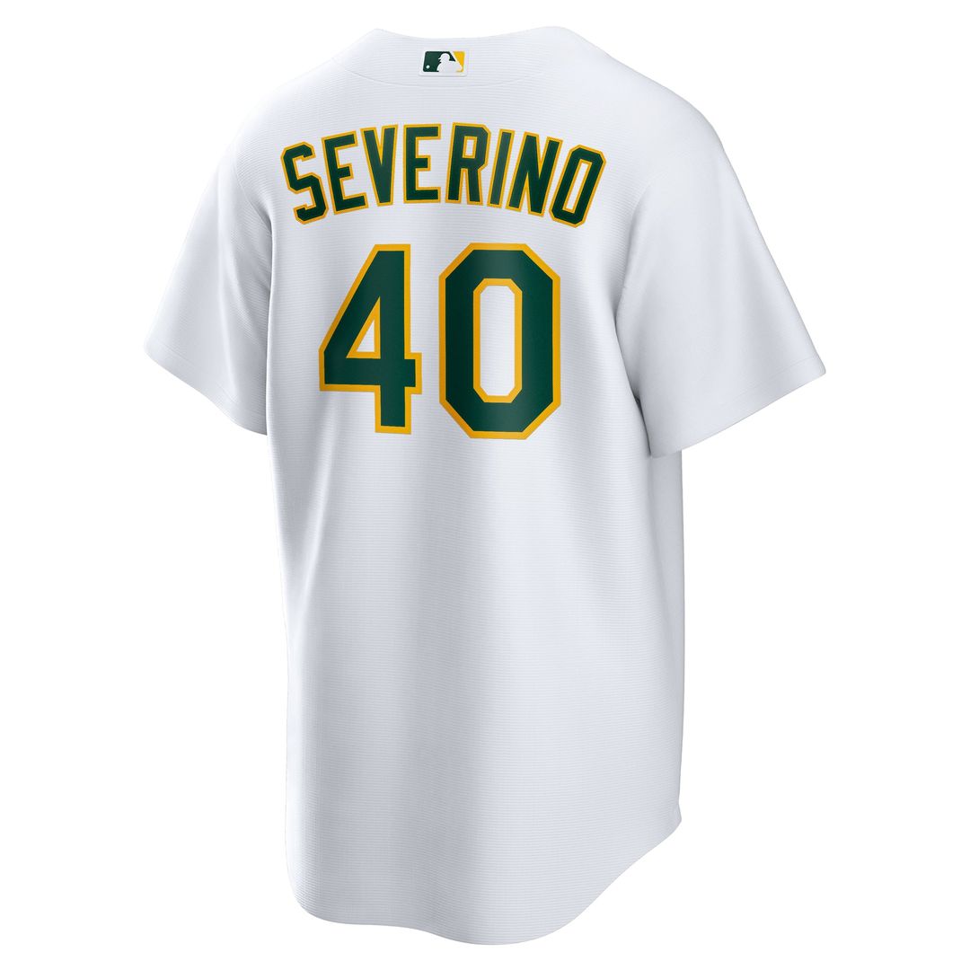 Athletics Luis Severino | Nike White Home Replica Jersey