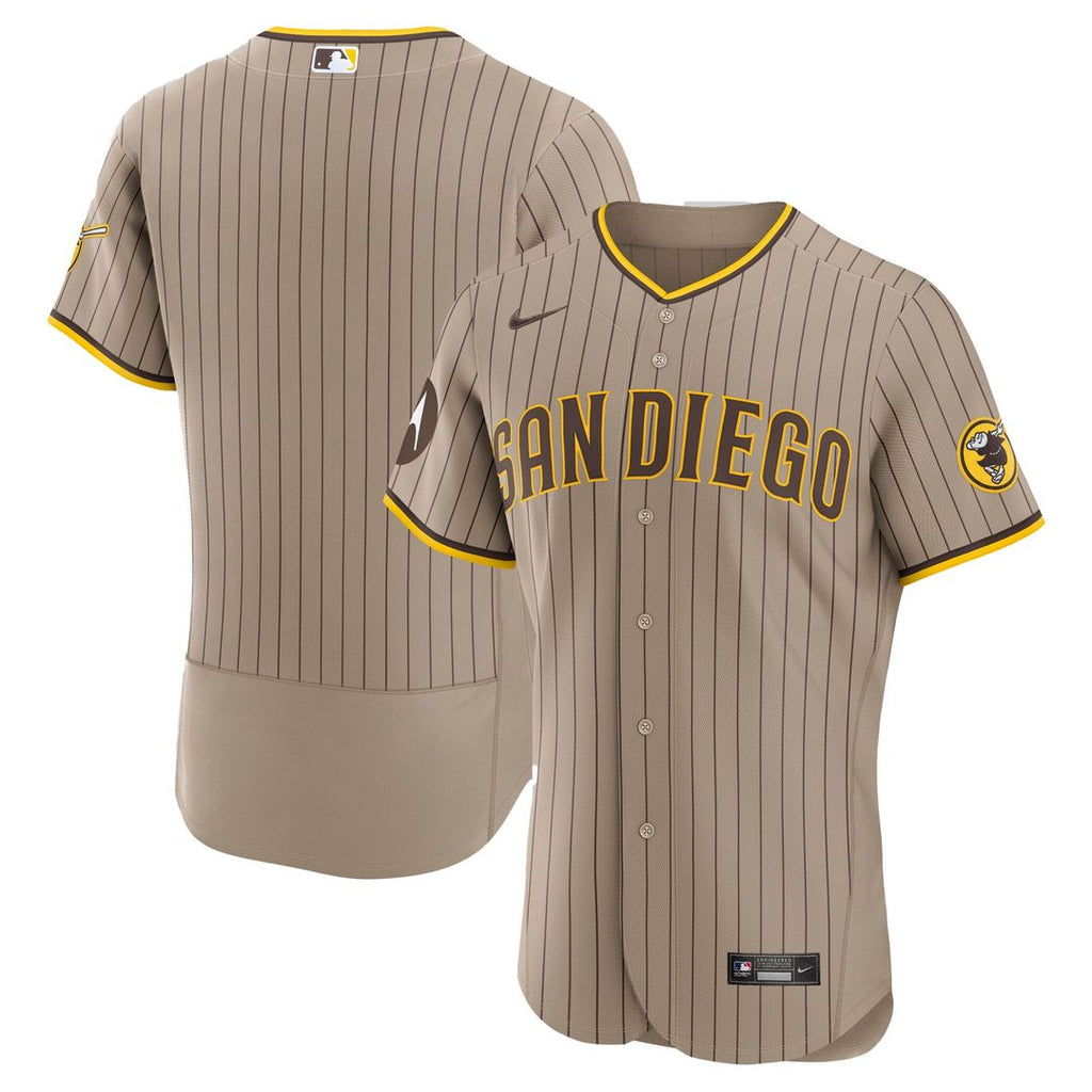 San Diego Padres | Nike Brown Road Sponsor Patch Authentic Jersey