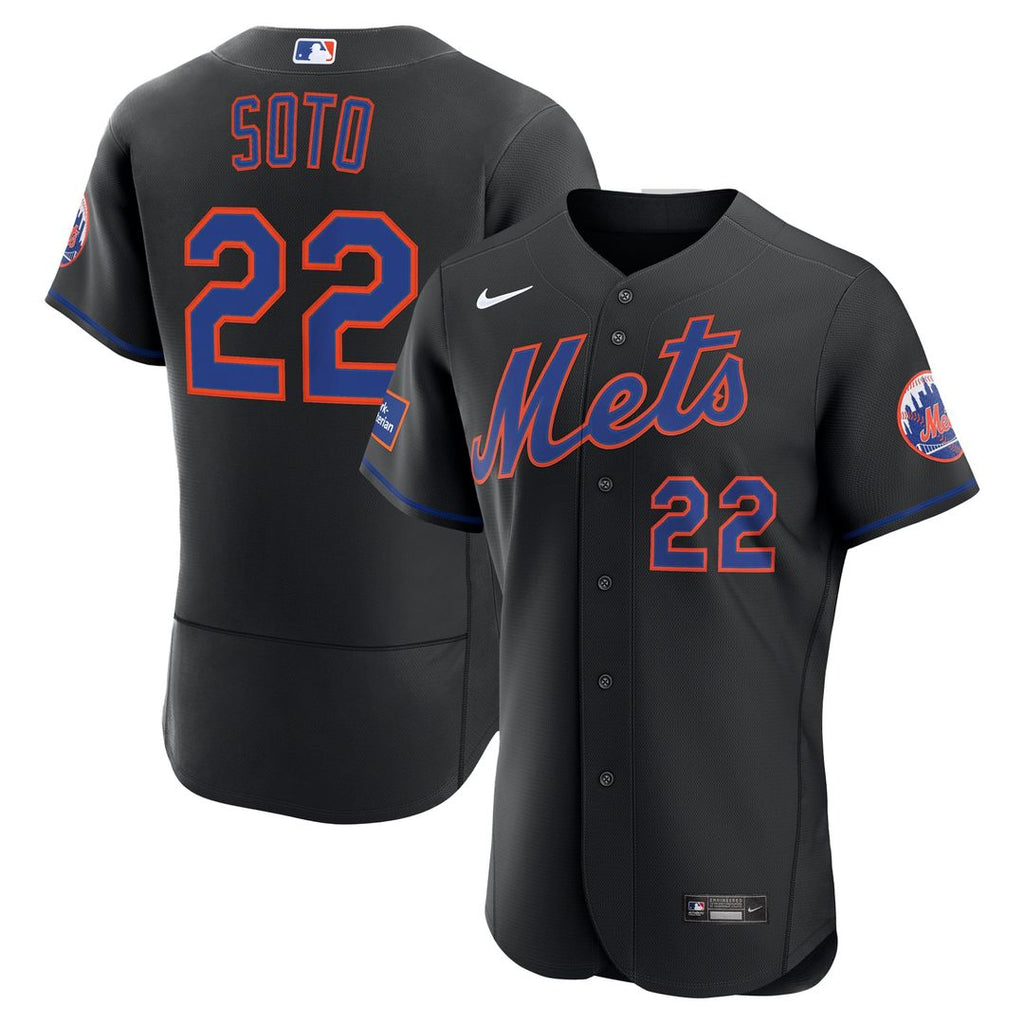 New York Mets Juan Soto | Nike White Home Authentic Sponsor Patch Jersey