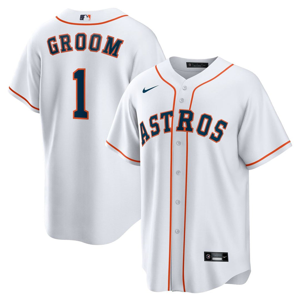 Houston Astros | Nike White #1 Groom Home Replica Jersey