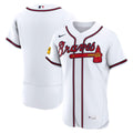 Atlanta Braves | Nike White Home Sponsor Patch Authentic Jersey