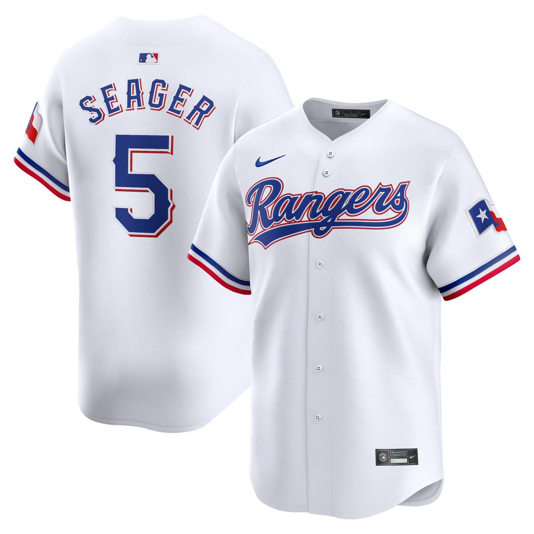 Texas Rangers Corey Seager | Nike White Home Limited Player Jersey
